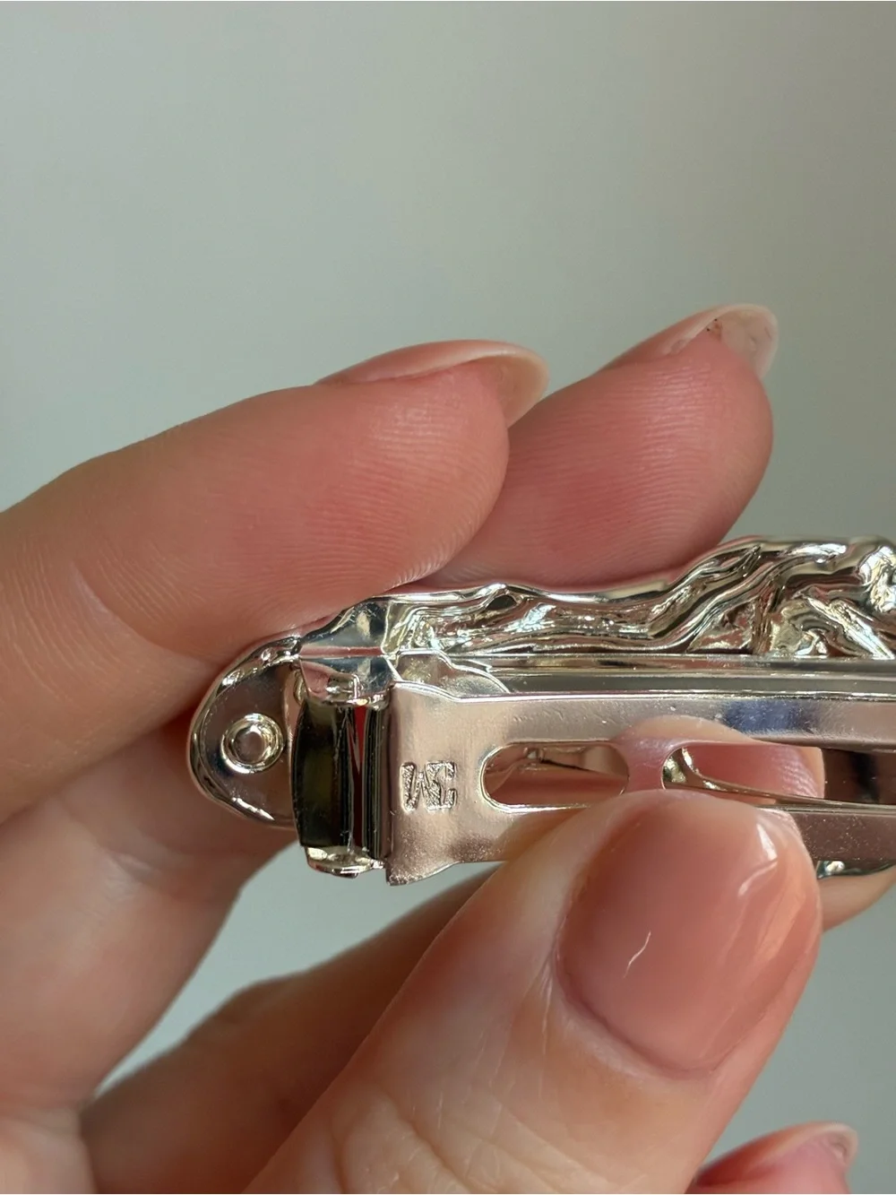 Wolf Circus Frida large sterling silver barrette